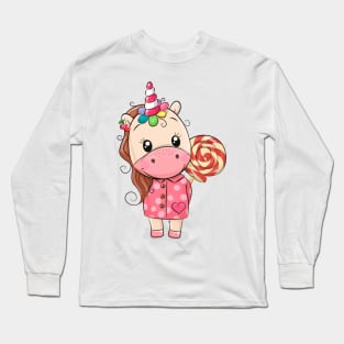 Cute Unicorn Long Sleeve T-Shirt